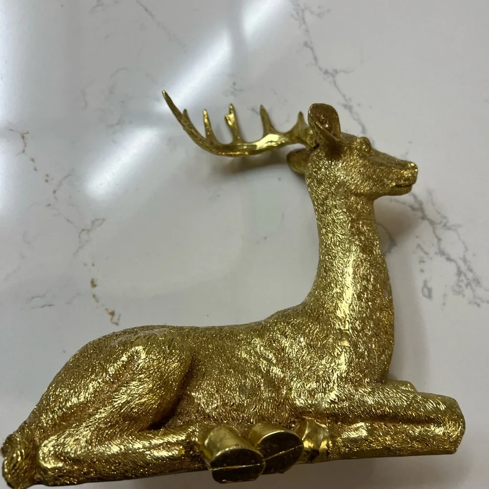 Z GALLERIE WOODLAND DEER GOLD 8